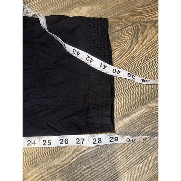 Women's Treasure & Bond Wide Leg Drawstring Pants Pockets Black Size XL. 16 - Picture 13 of 15